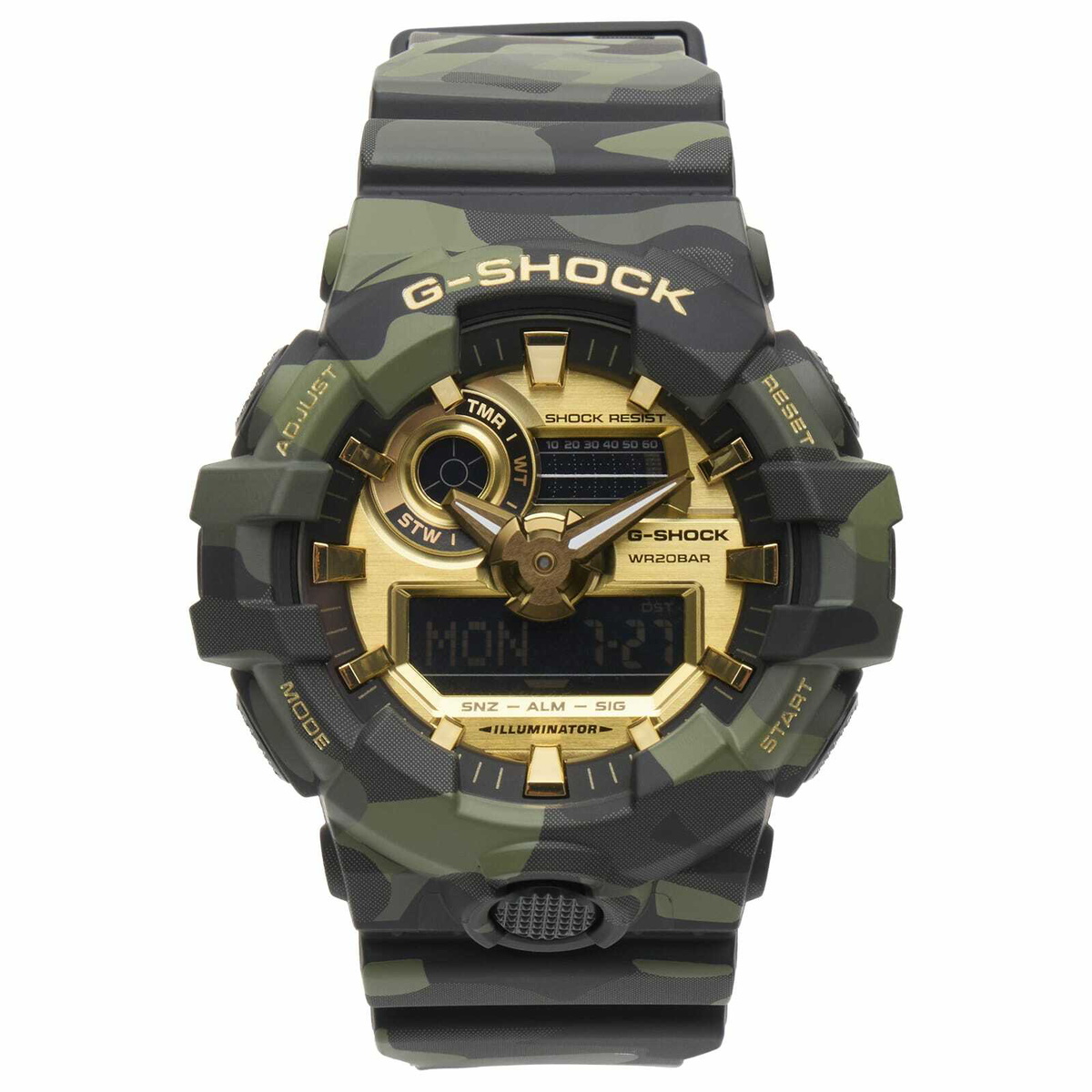 G-Shock GA-700CMG-3AER Bold Camo Series Watch in Multi 