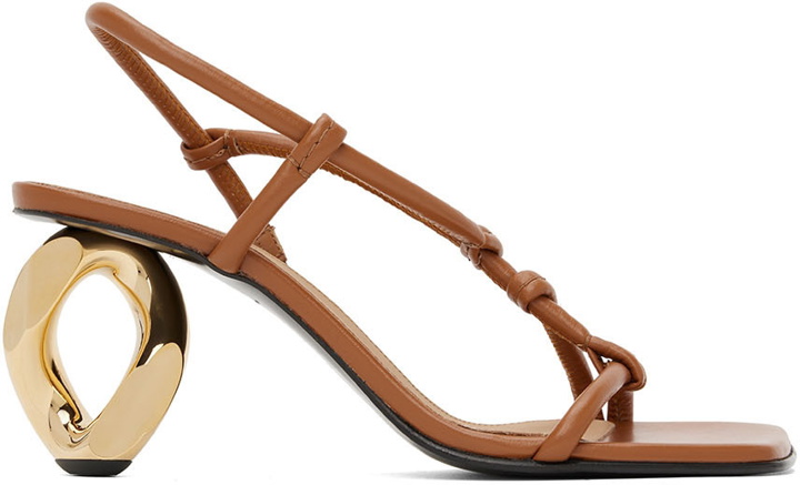 Photo: JW Anderson Brown Chain Heeled Sandals