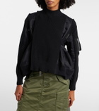 Sacai Paneled blouson jacket