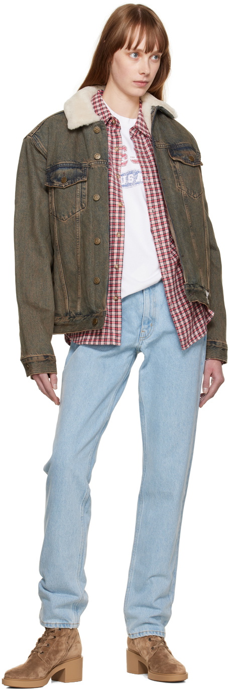 GUESS USA Brown Tinted Denim Jacket
