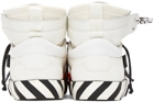 Off-White White & Black High Top Vulcanized Leather Sneakers