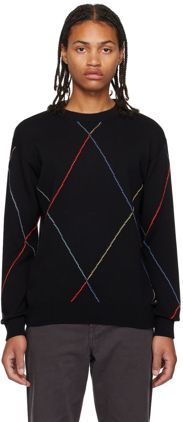 PS by Paul Smith Black Argyle Sweater PS by Paul Smith
