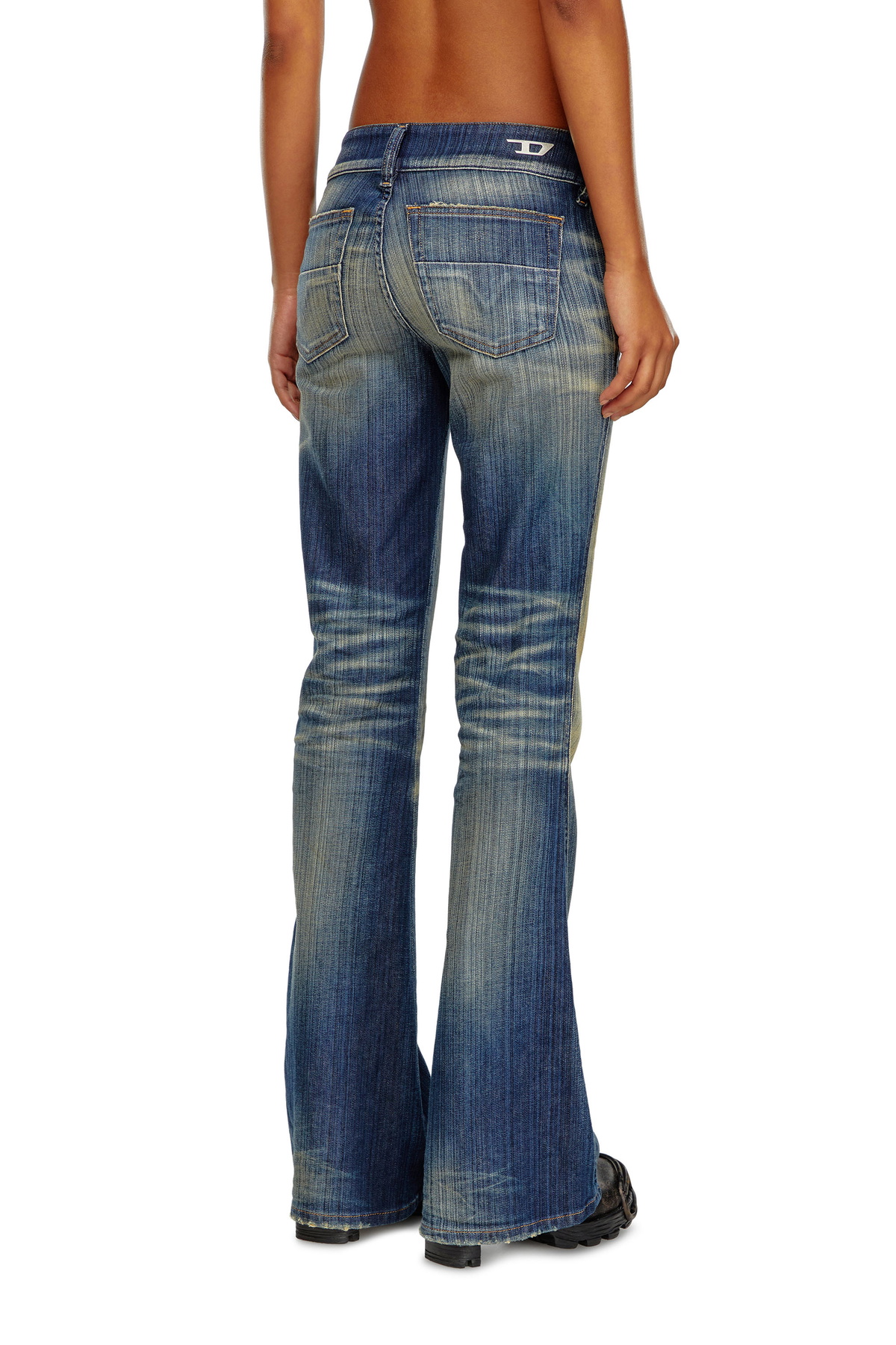 Diesel Bootcut Jeans - D-Hush - Jeans Womens in Blue Diesel