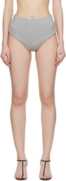 VETEMENTS Gray Jersey Hot Shorts
