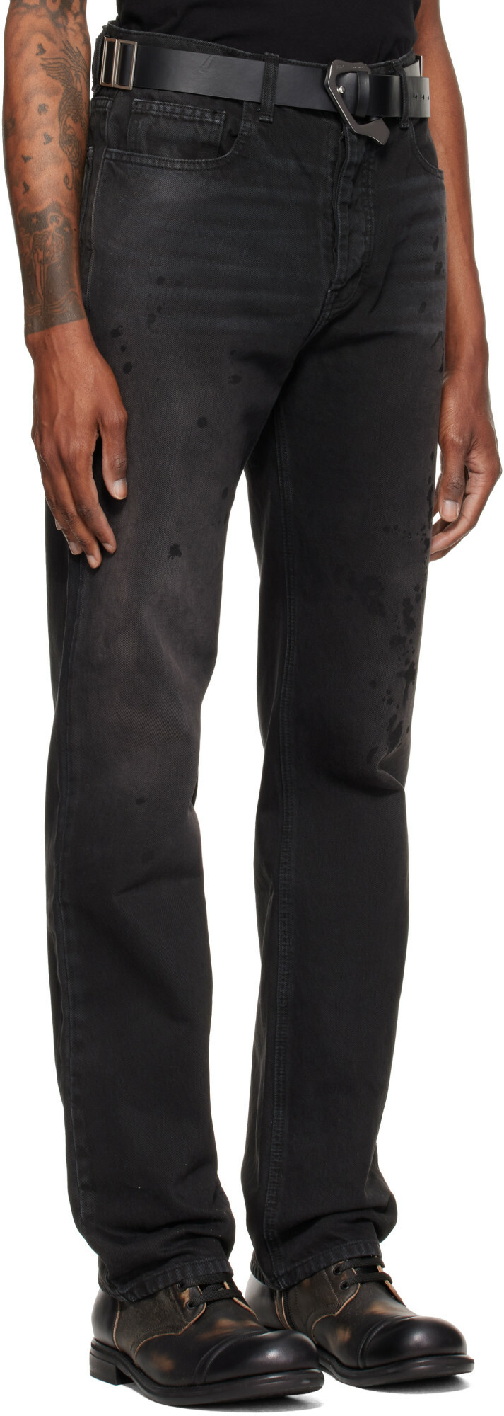 ALEXANDER DIGENOVA Black Underground Painter Jeans