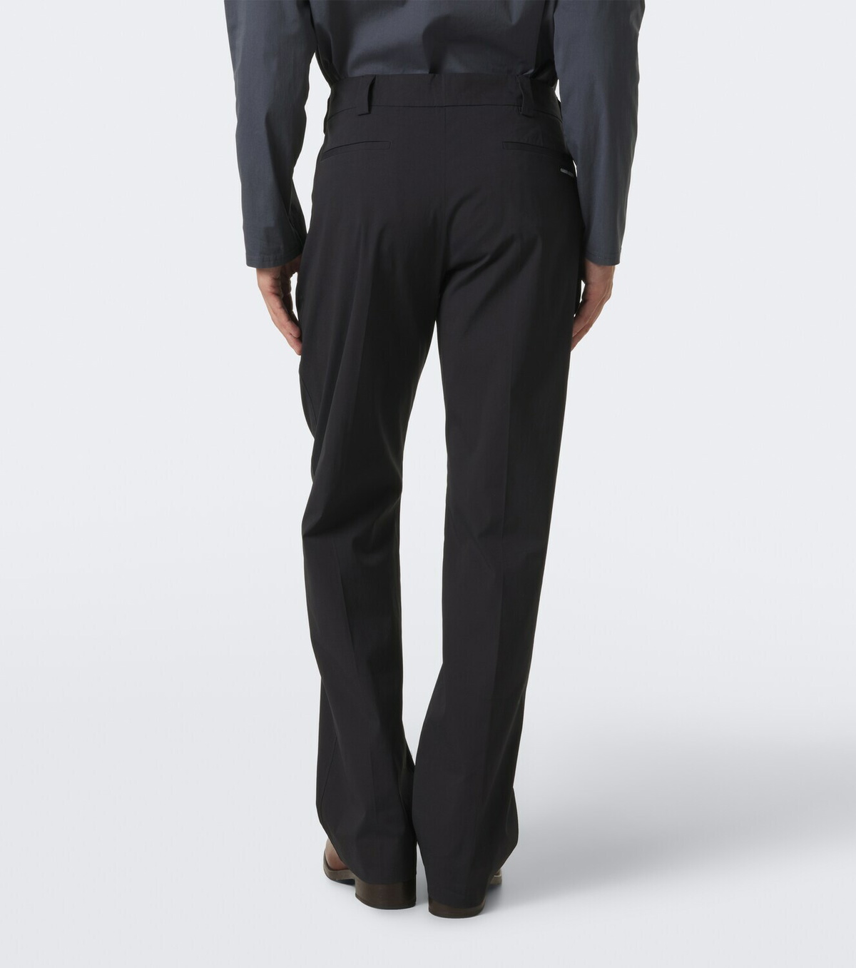 Miu Miu Cotton-blend poplin straight pants