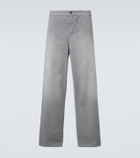 Miu Miu Cotton twill wide-leg pants