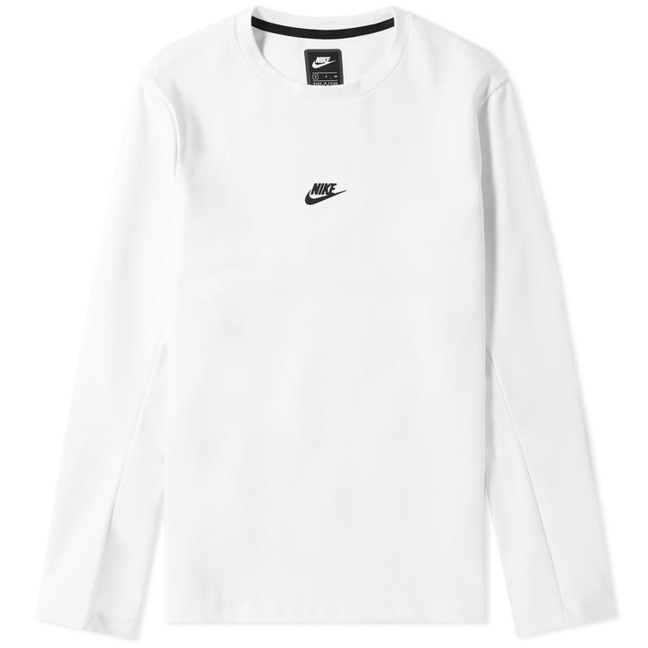 Photo: Nike Long Sleeve Tech Pack Tee Summit White & Black