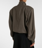 The Attico Virgin wool-blend bomber jacket