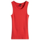Entire Studios Women's Rib Tank Top in Cherry