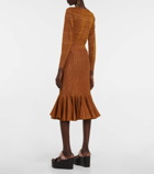 Dries Van Noten - Wool-blend midi skirt