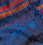 Missoni - Striped Fringed Cotton and Silk-Blend Scarf - Multi