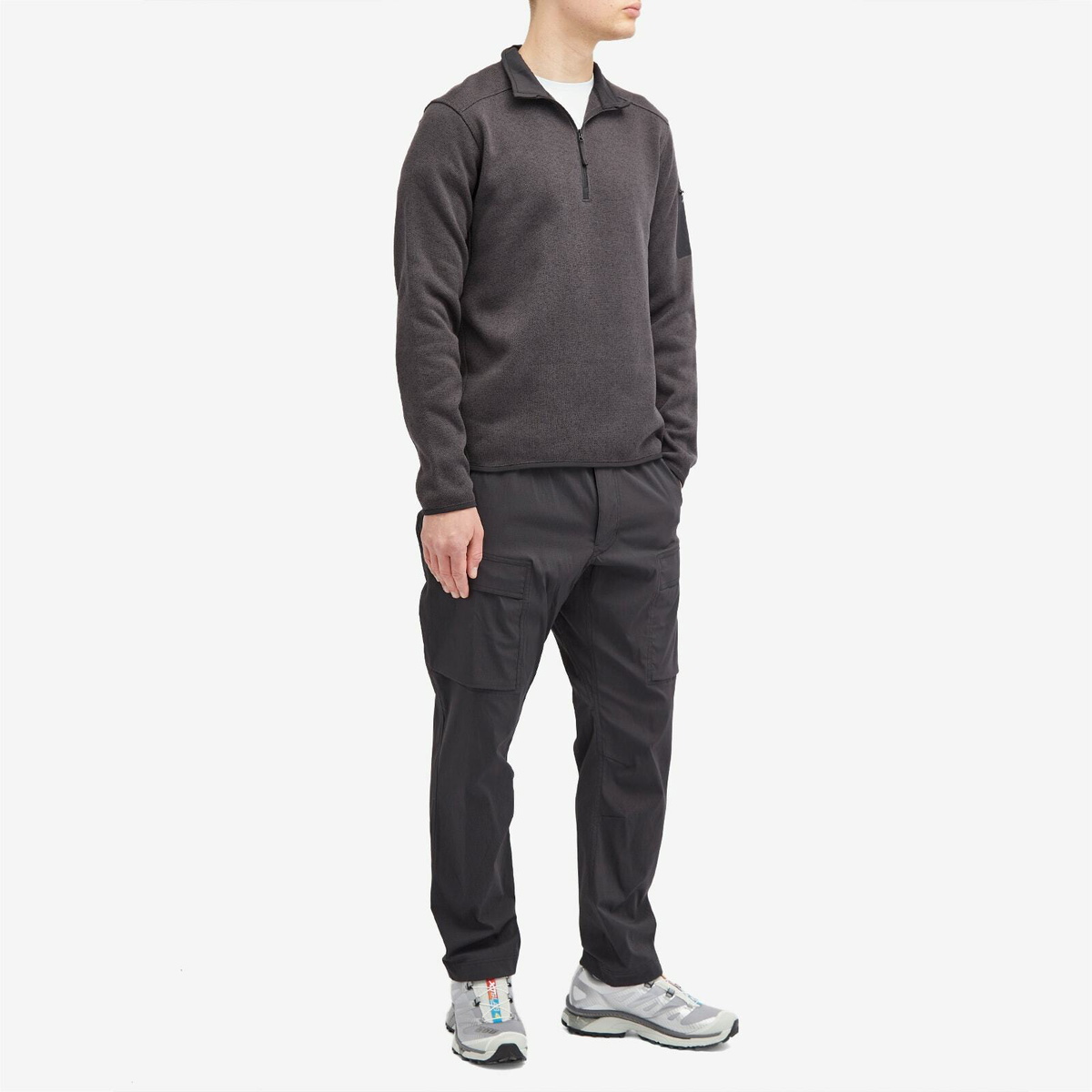 Arc'teryx Men's Arcteryx Covert 1/2 Zip Fleece Jacket in Black Heather