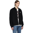 Nudie Jeans Black Bengan Fleece Bomber Jacket