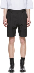 Juun.J Black Polyester Shorts