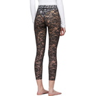 Versace Underwear Black Lace Barocco Leggings