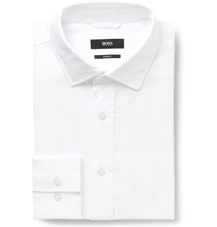 Photo: Hugo Boss - Joy Slim-Fit Cotton Shirt - White