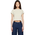 AGOLDE White Adine Shrunken T-shirt