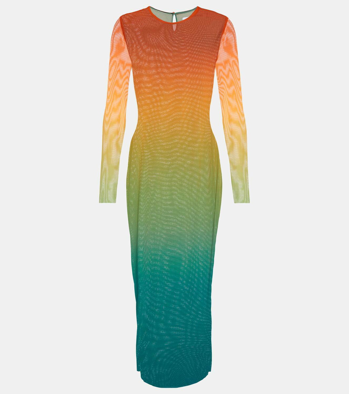 Self-Portrait Ombr mesh midi dress Self-Portrait
