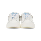 Giuseppe Zanotti White and Blue Frankie May London Sneakers