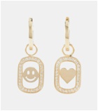 Sydney Evan Open Icon 14kt gold drop earrings with diamonds