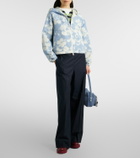 Moncler Noisetier floral hooded jacket