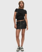 Rotate Birger Christensen Braided Mini Skirt Black Skirts