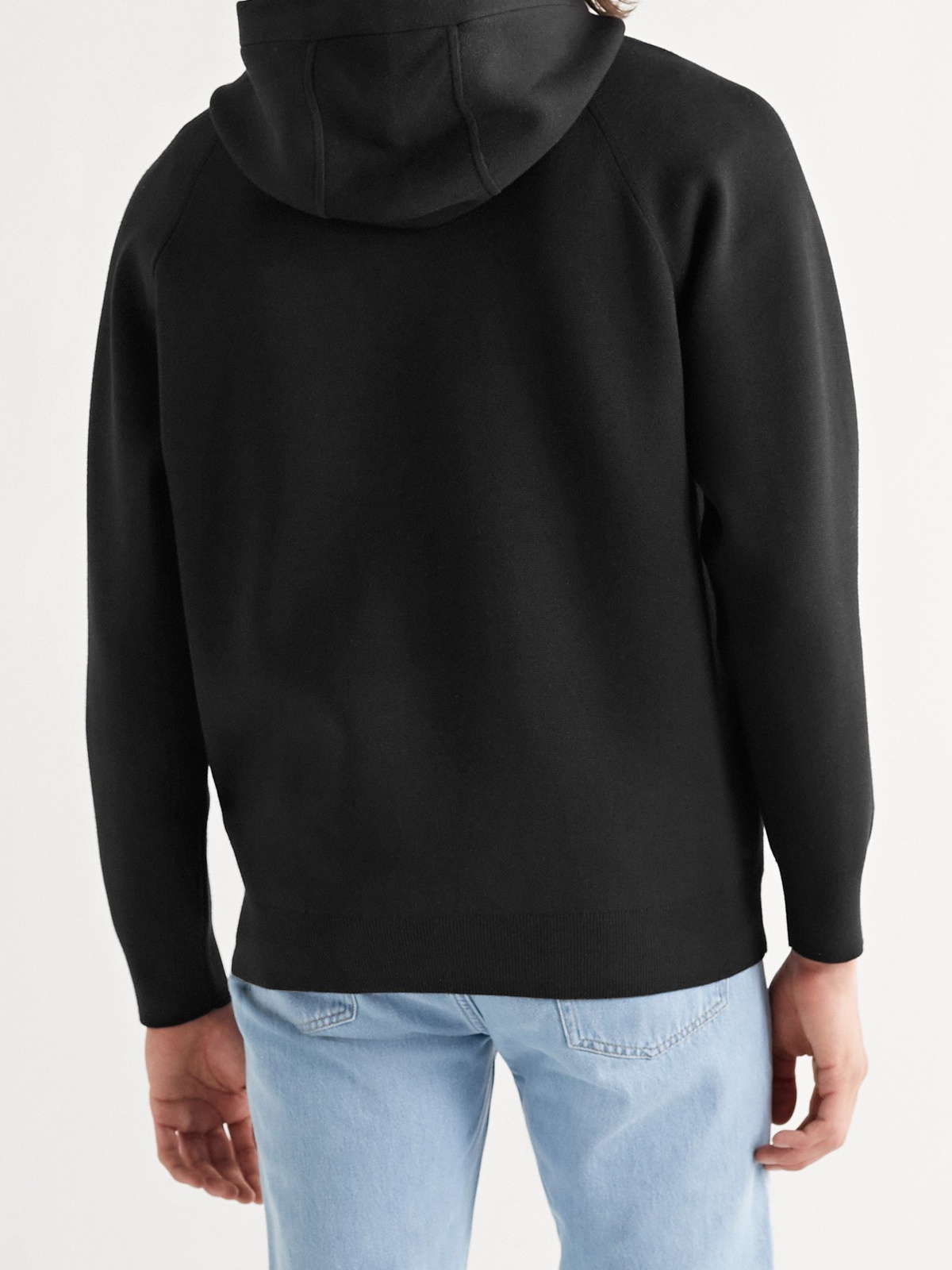 Theory - Jago Stretch-Knit Hoodie - Black Theory