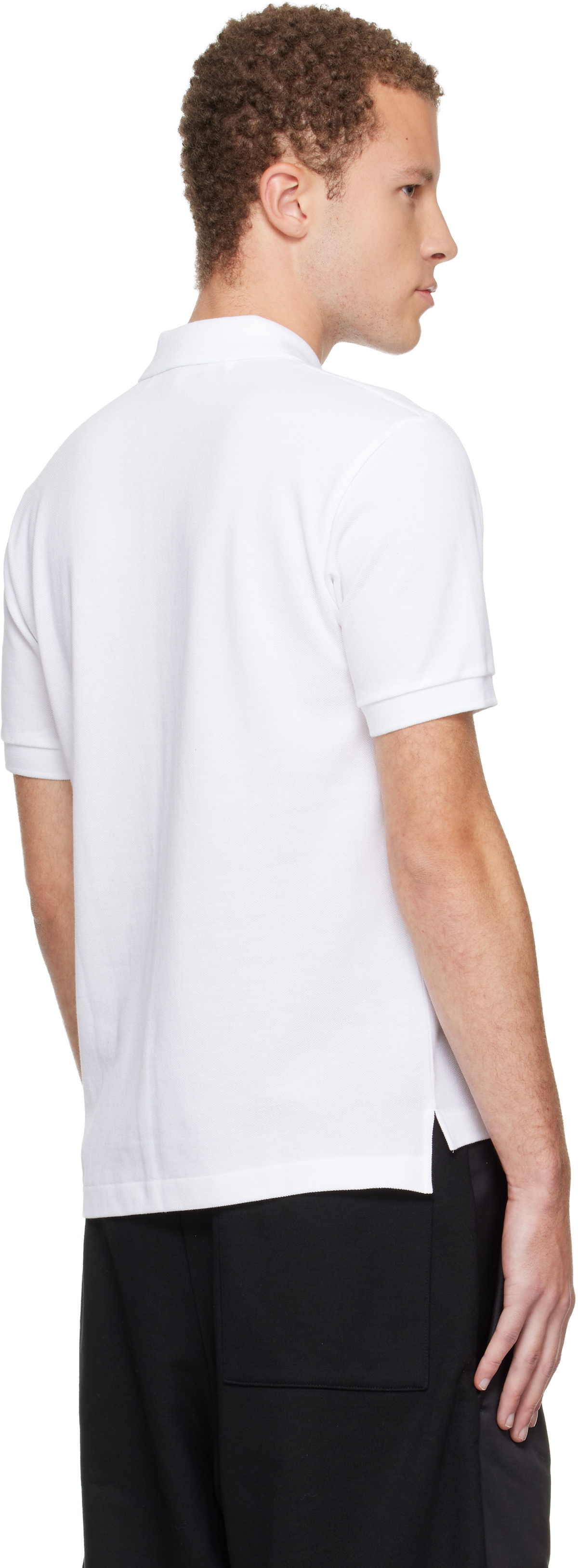 COMME des GARÇONS PLAY White Red Emblem Polo