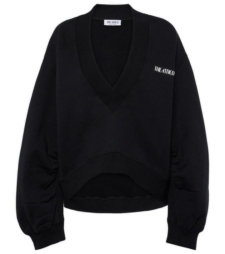 Photo: The Attico Oversized cropped cotton sweatshirt