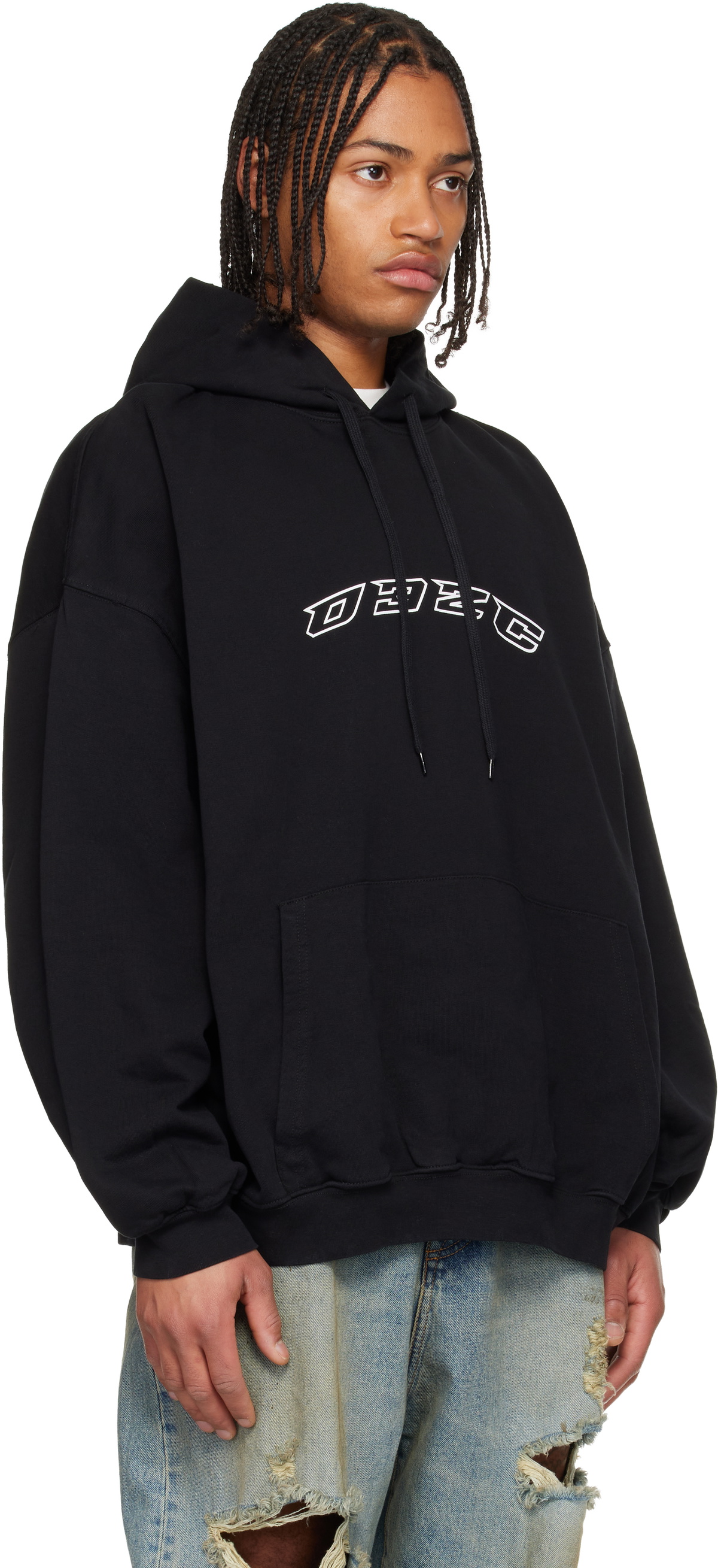 032c Black Hansel and Gretel Oversized Hoodie