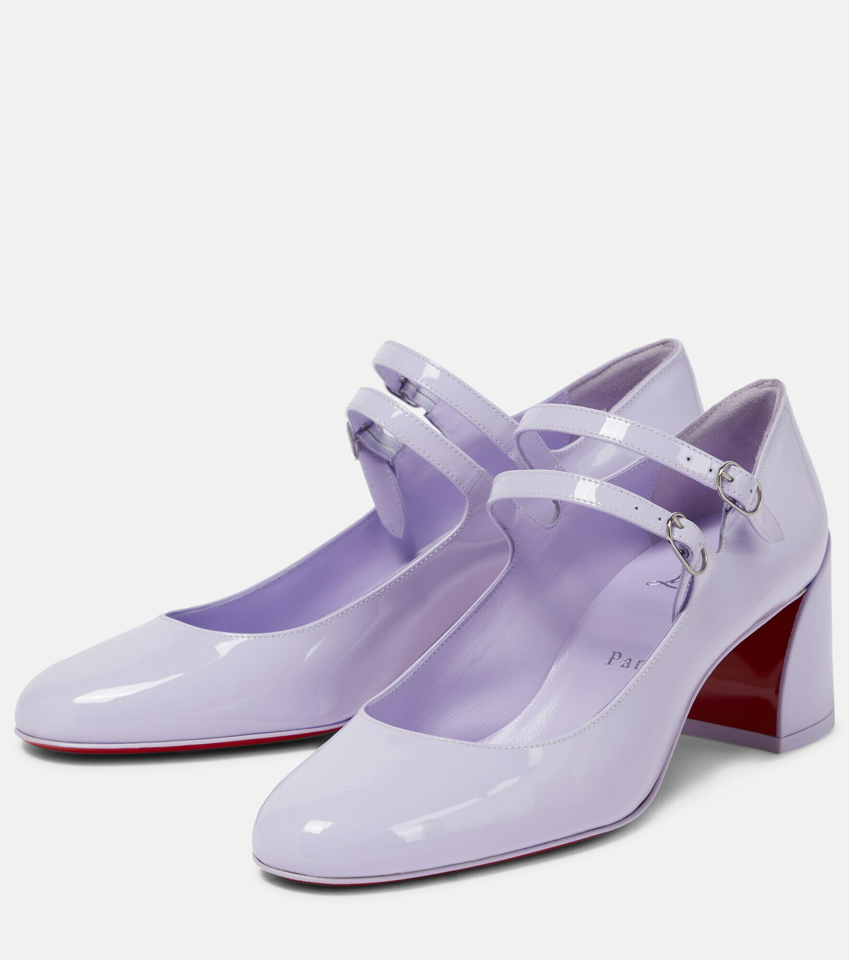 パンプス Christian Louboutin 'Miss Jane' pumps Miss Jane patent leather pumps in white - Christian