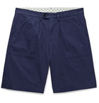 Massimo Alba - Regata Pleated Garment-Dyed Cotton Shorts - Blue