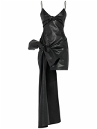 ALEXANDER MCQUEEN - Leather Knot Mini Dress