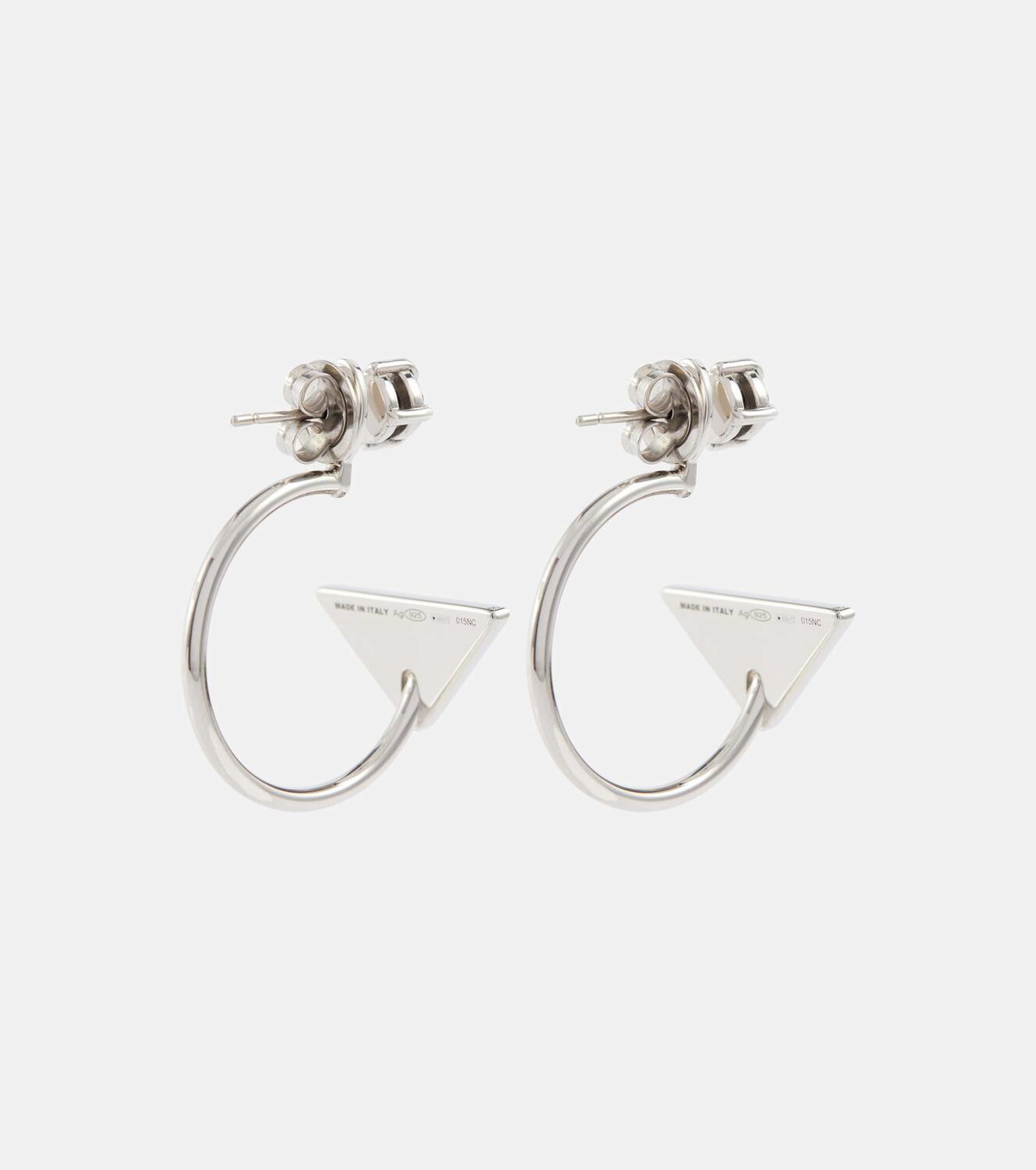 Prada Symbole silver earrings