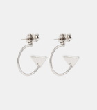 Prada Symbole silver earrings