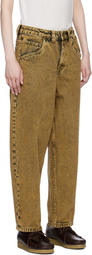 Dime Yellow Classic Baggy Jeans