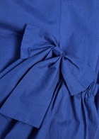 Sister Jane Diary Bow-embellished Woven Midi Dress Blue