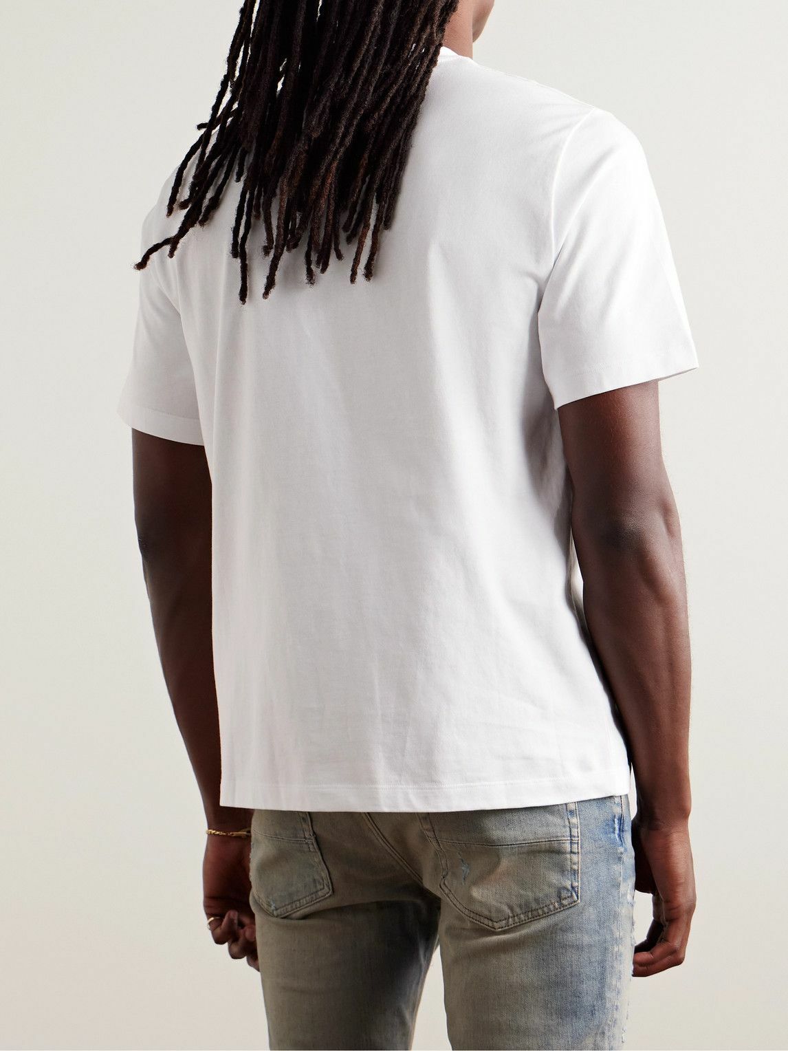 AMIRI - Logo-Print Cotton-Jersey T-Shirt - White Amiri