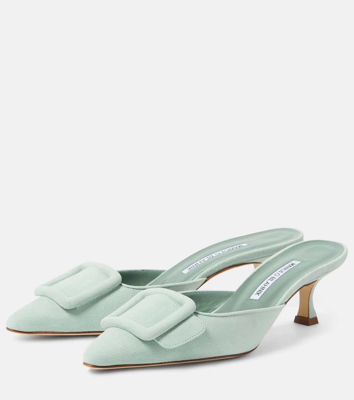 Manolo Blahnik Maysale 50 suede mules