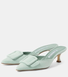 Manolo Blahnik Maysale 50 suede mules
