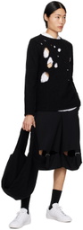 Black Comme des Garçons Black Distressed Sweater