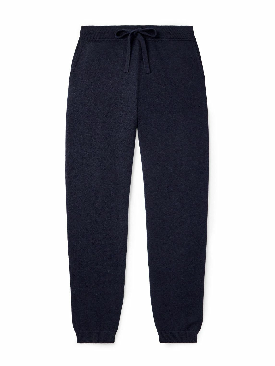 Allude - Tapered Wool and Cashmere-Blend Sweatpants - Blue