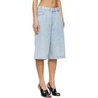 Entire Studios Blue Spar Denim Shorts