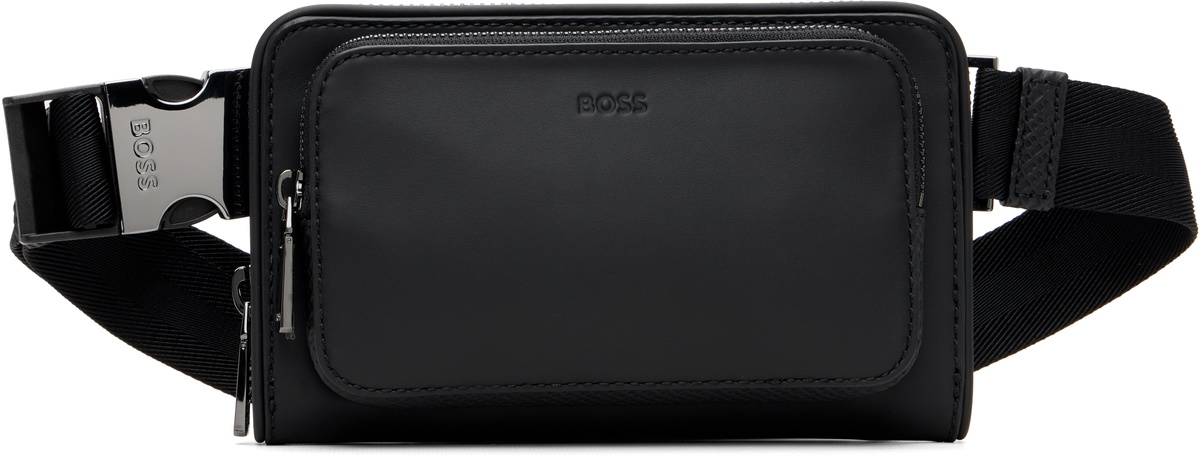 BOSS Black Leather Fanny Pack