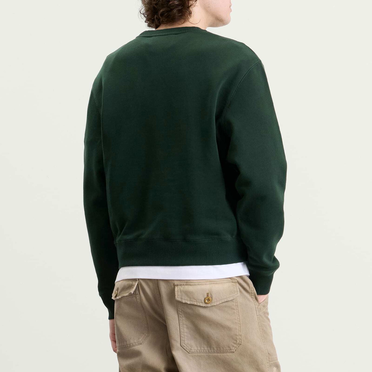 Acne Studios Men's Feomi U Venice Logo Jumper in Dark Green