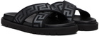 Versace Black Greca Slides