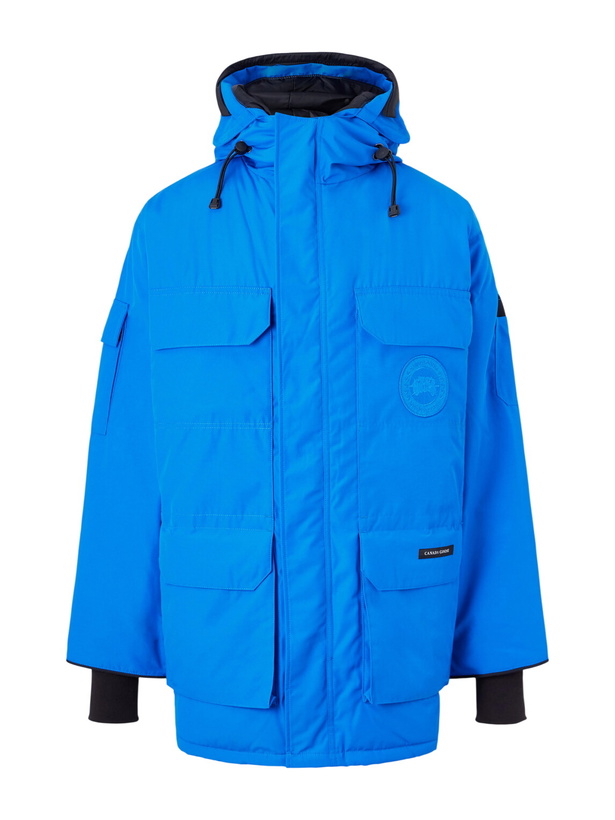 Photo: Canada Goose - Expedition Hooded Logo-Appliquéd Shell Down Parka - Blue