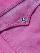 ISABEL MARANT - Pittih Ombré Denim Western Shirt - Purple