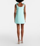 Leo Lin Harper bow-detail embroidered minidress